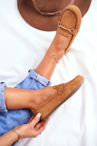 Camel Dive Damen Wildleder Mokassins