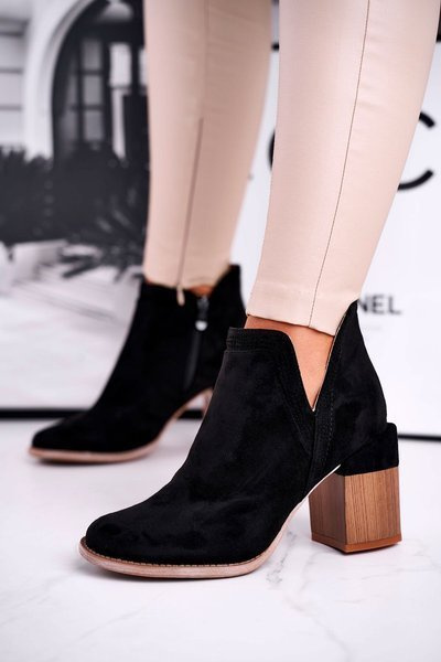 Bottes pour femmes à talons hauts garnis de noir Meliori Dream