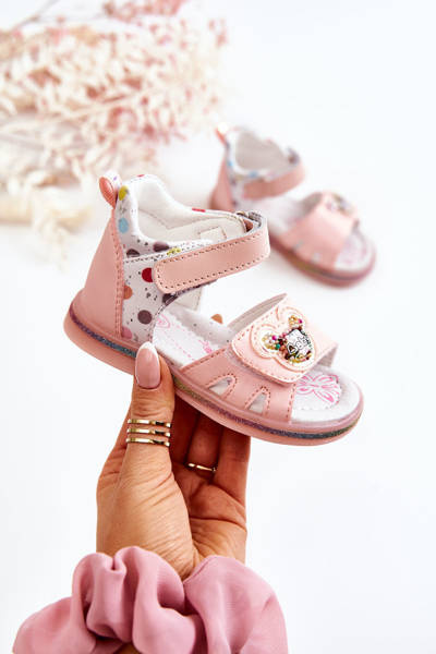 Odiniai vaikiški basutės Pink Dotty
