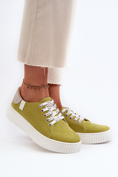 Damen-Sneaker MEMORY FOAM SYSTEM BIG STAR NN276003 Limette