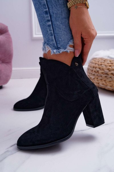 Moteriški batai su aukštakulniais Sergio Leone juodi BT525