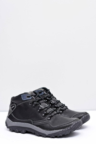 Demi-bottes Etemor chauffantes noires de trekking pour hommes