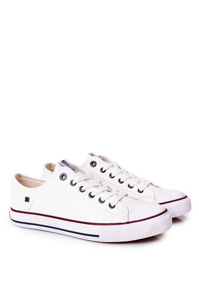 Herren Big Star Leder Turnschuhe II174001 Weiß