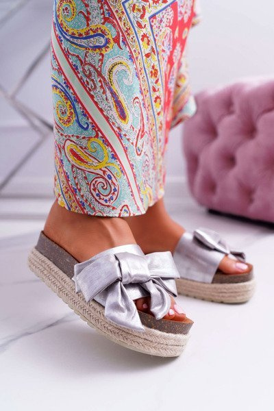 Vices Damen Flip Flops Silber 6275