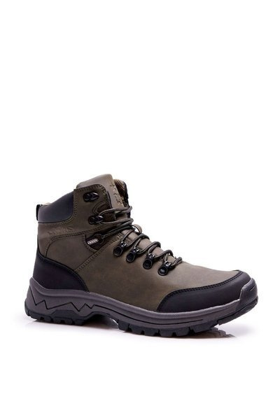 Bottes de trekking Derex kaki réchauffées pour hommes
