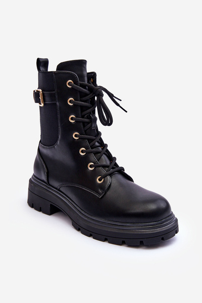 Moteriški odiniai batai Workery Black Chrezy