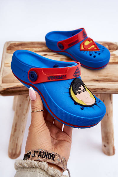 Crocs pour enfants Superman Grendene Kids JJ385004 Bleu