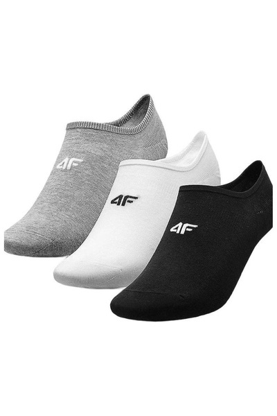 Herren-Trainings-Sneakersocken 4F 3er-Pack 4FAW23USOCM202-90S Multicolor