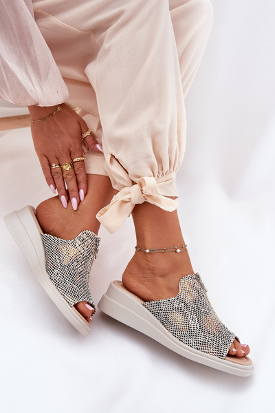 Sandales à Talons Hauts Femme Avec Fermeture Éclair Imprimé Animaux Beige Irriva