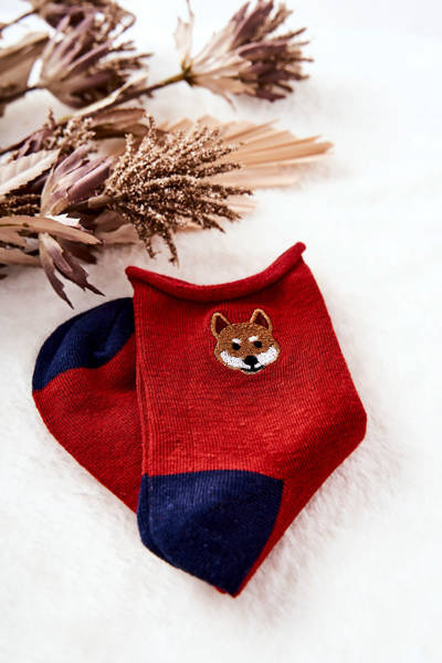 Kindersocken Pressless Baby Fox Rot