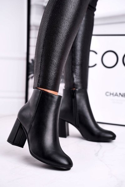 Damen Stiletto Stiefel Schwarz Gun