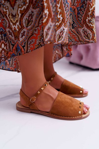 Women's Lu Boo Suede Sandals Camel Silena