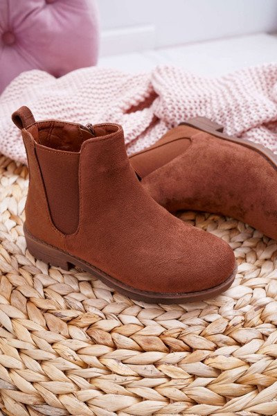Bottes à talons plats pour jeunes Camel Mergolo