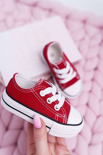 Klassische Kinderturnschuhe Rot Filemon