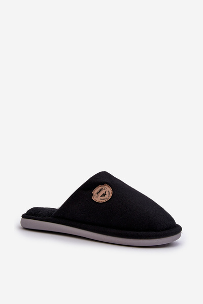 Chaussons classiques noirs pour hommes Makis