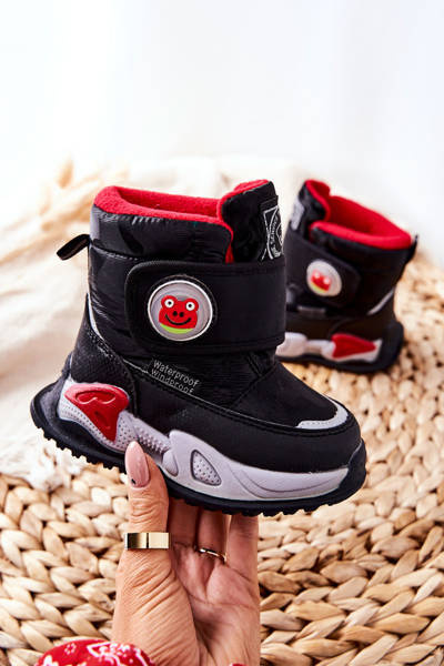 Kinder-Schneestiefel Schwarz Frenzie
