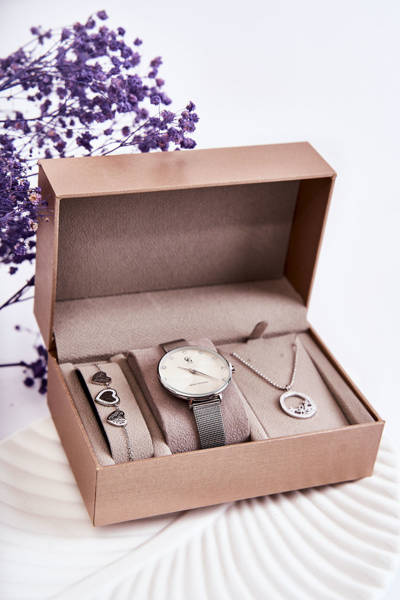 Ensemble montre et bijoux GG Luxe Argent