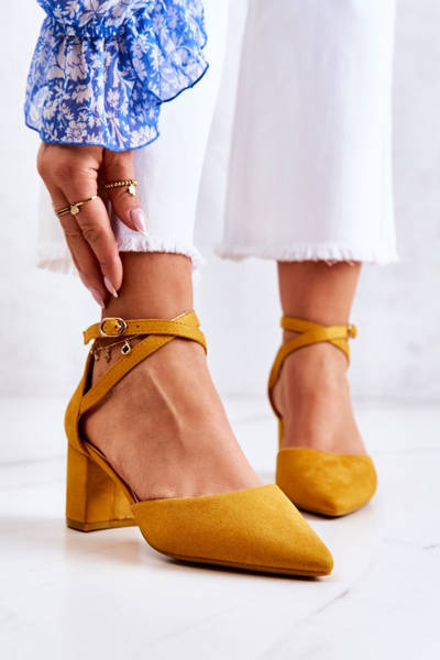 Moteriškos Stiletto pompos Yellow Cosmo