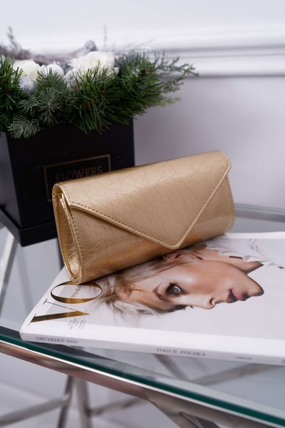Golden lackierte Damen-Clutch-Tasche