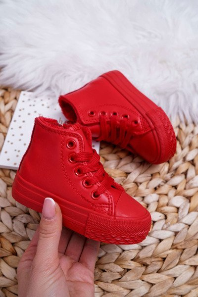 Baskets Hautes Isolées Enfant Rouge Filemon