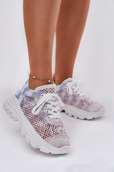 Adidași Femei Cu Superior Croșetat Multicolor Jelhiris