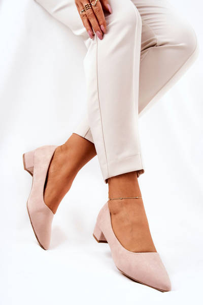 Klasszikus Suede Beige Rheya Pumpkin pumpák