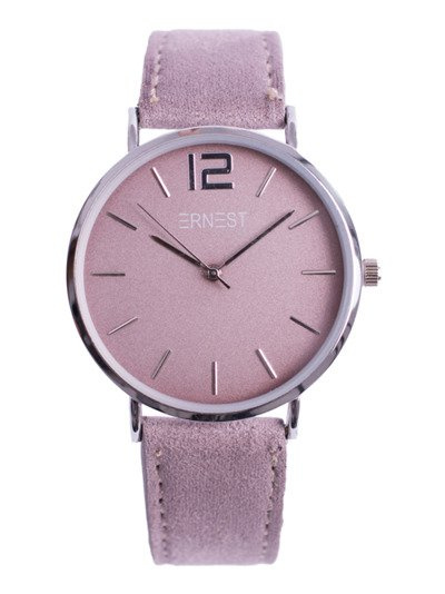 Women's Watch Ernest Manon Suede Silver Purple