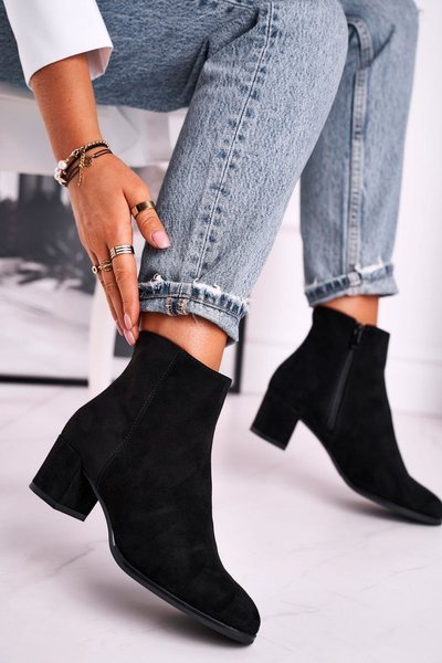 Women's Boots On Heel Sergio Leone Black BT528