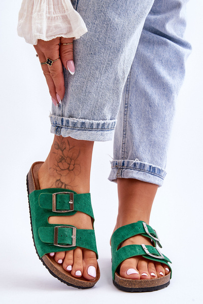 Chaussons à enfiler pour femmes Vert Destino