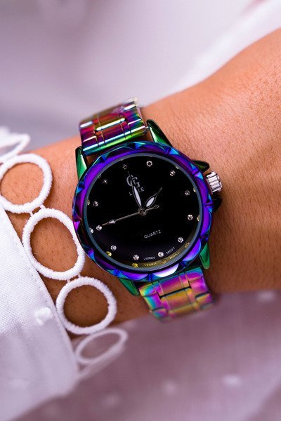 Moteriškas laikrodis GG Luxe Purple Rhaza