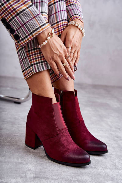 Klasszikus velúr cipők La.Fi 260035WI-SU Burgundy