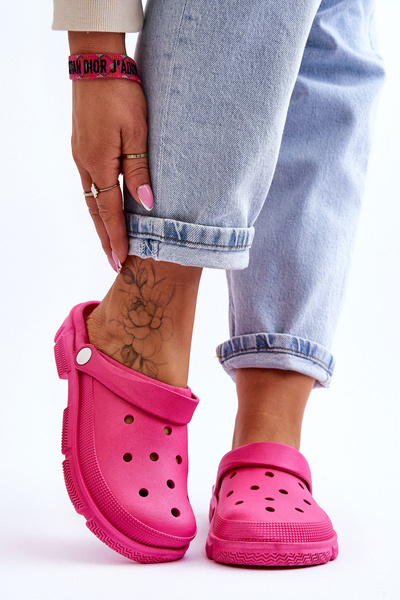 Crocs en caoutchouc pour femmes Fuchsia Rabios