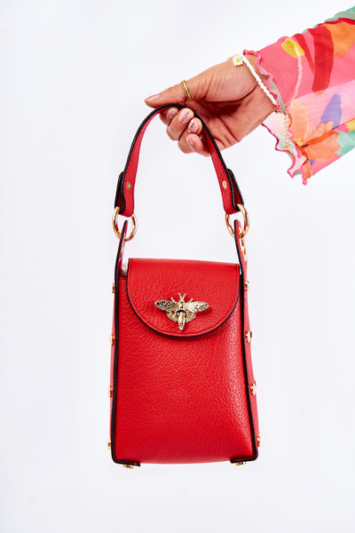 Petit sac à main femme avec ornement Red Ellies