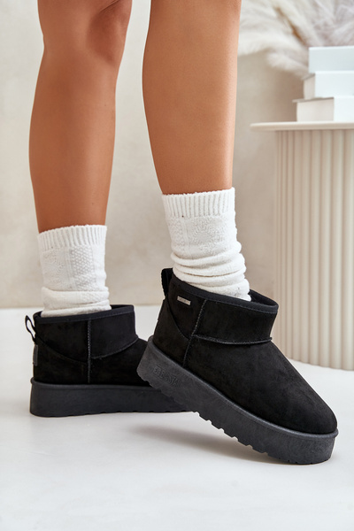 Bottes de Neige Basses Sur Plateforme Big Star OO274A099 Noir
