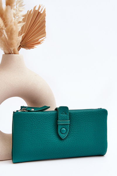 Portefeuille spacieux vert pour femme Aenima