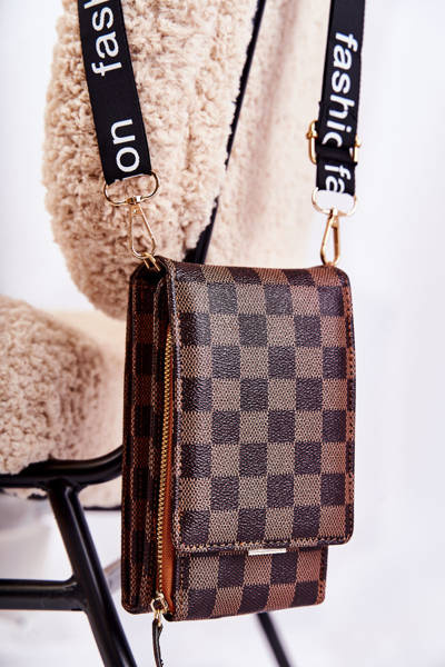 Geldbörsenmagnet 2in1 Kariert Braun Costa