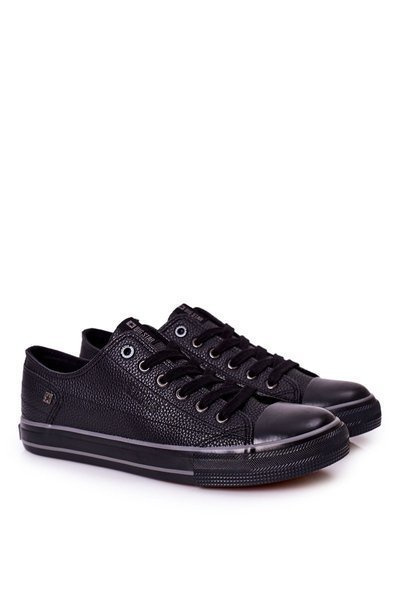 Baskets en cuir pour hommes Big Star II174002 noir