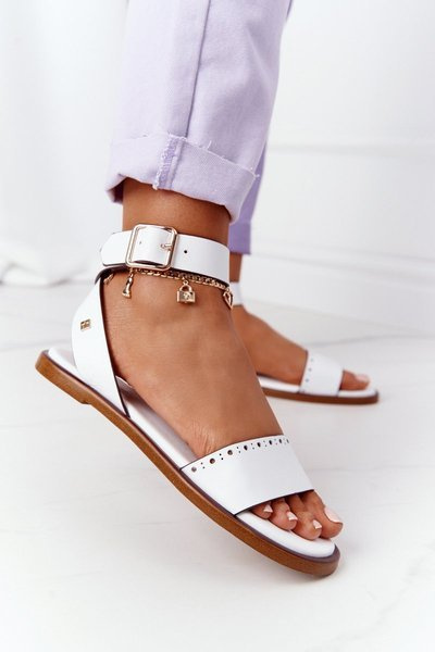 Sandales en cuir Big Star HH274722 Blanc