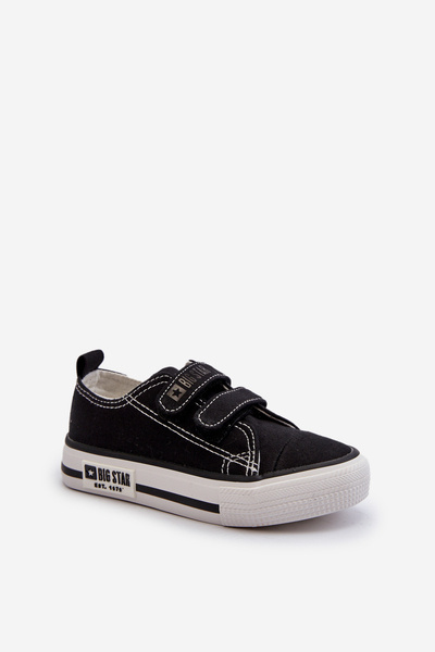 Kinder Klett-Sneaker Big Star LL374015 Schwarz