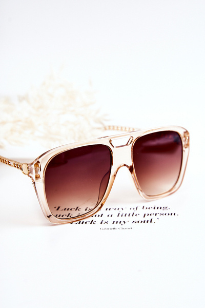 Ochelari de soare aviator pentru femei V120013 Transparent