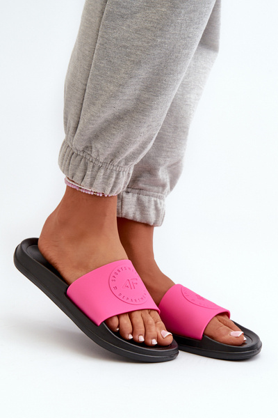 Claquettes Femme 4FMM00FFLIF045-55S Rose-Noir