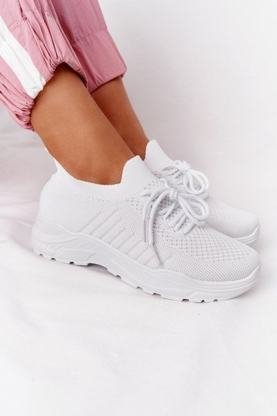 Damen Sportschuhe Turnschuhe Weißes Lineal