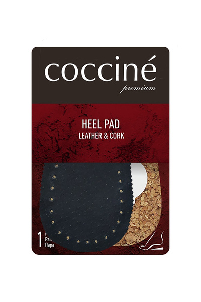 Coccine parafafekete természetes bőr sarkú cipő