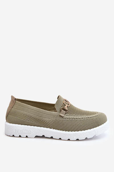 Baskets à enfiler pour femmes avec embellissement vert Alena