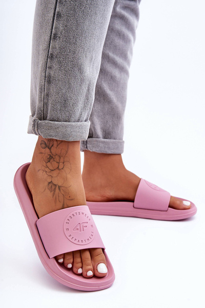 Claquettes de sport pour femmes 4F 4FSS23FFLIF069-56S Rose