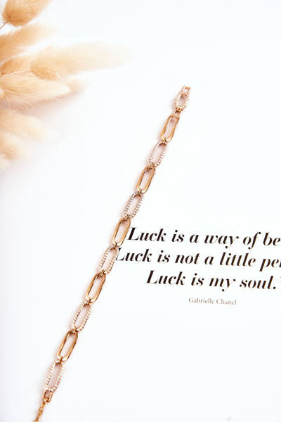 Bracelet élégant pour femme avec zircon cubique doré