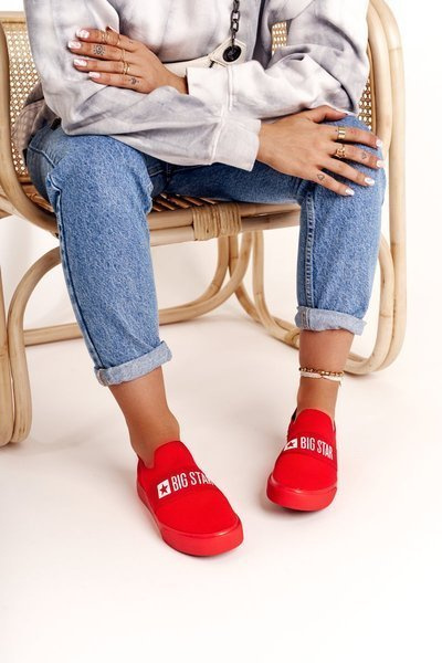 Damen Pantoffeln Big Star FF274220 Rot
