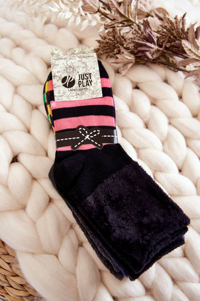 Lot de 5 paires de chaussettes rayées classiques pour femmes, multicolore