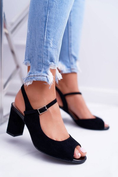 Sandale de stiletto pentru femei Sergio Leone SK808 Black Dali