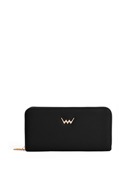 Portofel cu zip mare pentru femei Hailey negru
